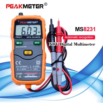 MS8231 2000 Skaičiuoja, Auto LCD Skaitmeninis Multimetras DC/AC Įtampos Atsparumas Testeris Ammeter Multitester