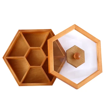 Natūralios Bambuko Medienos Saldainių Dėžutė Kambarį Užkandis Džiovinti Vaisiai Lauke Bambuko Padengti Storage Box, Multi-funkcija Namų Saugojimas Bo