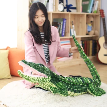Naujas 105/165cm animacinių filmų puikus Realistiškas Krokodilas pliušinis žaislas tikroviška Modeliavimas Žuvų lėlės, minkšti kimštiniai vaikas kūdikio gimtadienio dovana