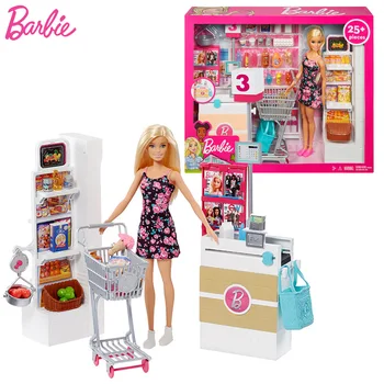 Naujas Barbie Lėlės Originalus prekybos Centrų Nustatyti Kūdikio Žaislas, Lėlė Barbė Reikmenys, Žaislai, Mergaičių Drabužius Lėlėms Juguetes Mergaičių Žaislai Dovana