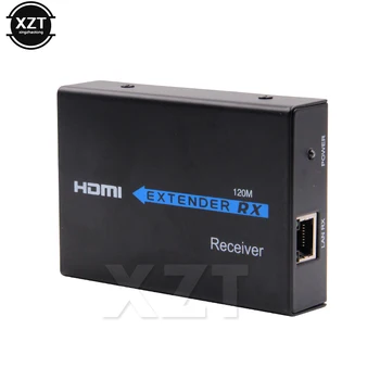 Naujausias HDMI Infraraudonųjų spindulių Siųstuvą (Imtuvą), IR su Box 1080P HDMI Extender 120m per TCP/IP Cat5e/6 Ethernet Kabelis Conveter