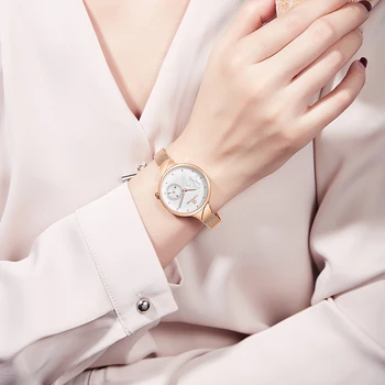 NAVIFORCE Moterų Laikrodžiai Prabangos Prekės ženklo Mados Kvarco Žiūrėti Ponios Akių Nerūdijančio Plieno, atsparus Vandeniui Mergina Laikrodis Relogio Feminino