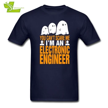 Negaliu Panika Man, Aš Esu Elektronikos Inžinierius Suaugusiųjų Marškinėliai Helovinas T-Shirt Vyrams Medvilnės Camisetas Vaikinai Naujausias Drabužių