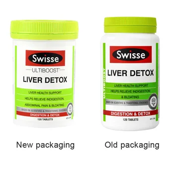 Nemokamas pristatymas Swisse Kepenų Detox Kepenų Sveikatai Parama Padeda Sumažinti Virškinimo & pilvo Pūtimas 120 vnt