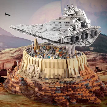 Pelėsių Karalius Kūrimo bloką SS Star žaislai planą Destroyer kruizinis laivas Imperija Per Jedha Miesto modelį, Plytos, Žaislai, Kalėdų dovana