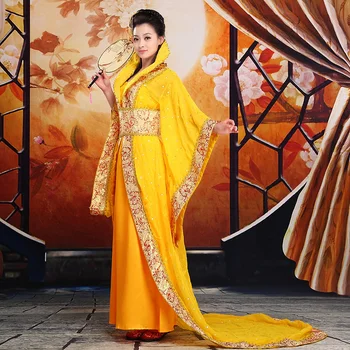 Prabangūs moteriški Cosplay Kostiumų, šokių drabužių pasakų princesė tango kostiumas hanfu karalienė Kinijos senovės drabužiai
