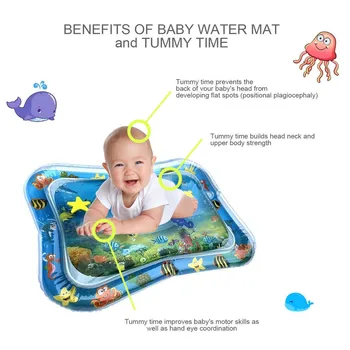 Pripučiami Kūdikių Vandeniu Kilimėlis Kūdikiams, Vaikams, Vandens Žaisti Mat Žaislai Įdomus Veikla Žaisti Centro Vaikams Kūdikiams Vandens Playmat #BL3