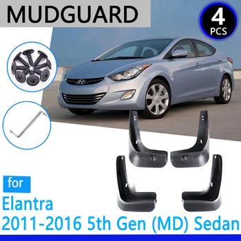 Purvasargių tinka Hyundai Elantra MD 2011 2012 2013 2016 Automobilių Reikmenys Mudflap Sparnas Auto atsarginės Dalys