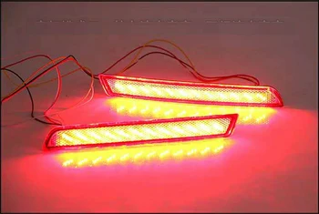Qirun Led galinis bamperis šviesos surinkimo vairavimo žibintas stabdžių žibintas teka posūkio signalo chevrolet malibu 2012-15, 2vnt