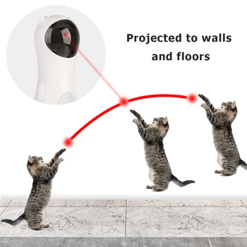 Reguliuojamas Automatinis Kačių Žaislai Interaktyvios Smart Kibinimas LED Lazeris Juokingi Elektroninių Pet Kačiukas Mokymo Linksmas Žaislas