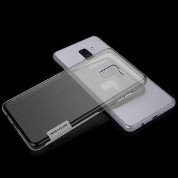 Samsung Galaxy A8+2018 Padengti NILLKIN Ultra Plonas Plonas TPU Case For Samsung Galaxy A8+2018 Aukštos Kokybės Minkštos TPU