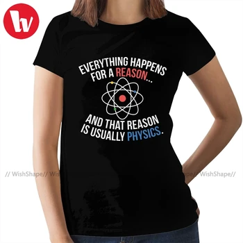 Sheldon T-Shirt Visada Fizikos Marškinėliai Spausdinami Raudona Moterų marškinėlius Didelis Medvilnės Street Wear Ponios Tee Marškinėliai