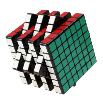 Shengshou 7x7x7 magic cube 7 Sluoksnių 7x7 kubo magico cubo Kubo Galvosūkį Profesinės Lipdukai Cubo Magico Įspūdį Greitis kubeliai