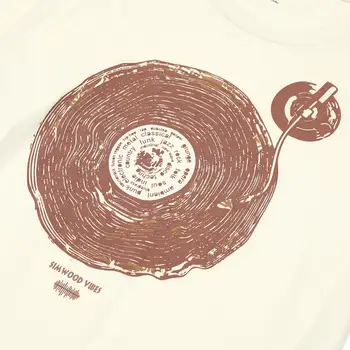 SIMWOOD 2020 m. vasarą naujosios muzikos print t-shirt vyrai mada medvilnės plius dydis viršūnes hip-hop streetwear prekės ženklo drabužių SJ130484
