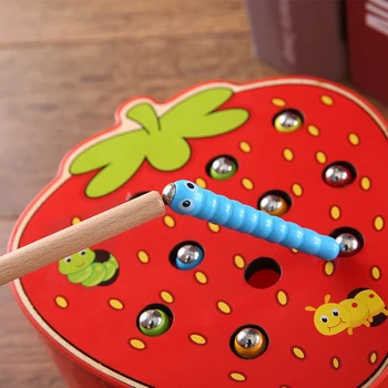 Sugauti Žaidimas Kirminas Montessori Mediniai Žaislai, Kūdikių Atminties lavinimo siūlą Žaidimas Medienos MathToys Vaikams Dovanos