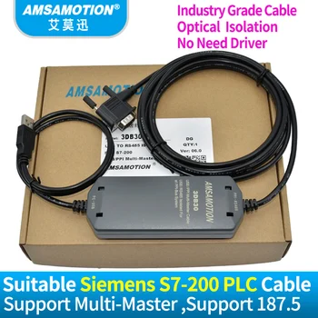 Tinka Siemens Programavimo Kabelis S7-200 PLC Duomenų Line USB-PPI Atsisiųsti 6ES7 901-3DB30-0XA0 Atskirai