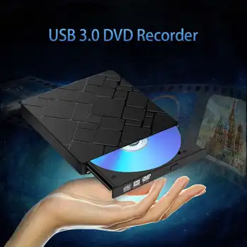 USB 3.0 Plonas Išorinis Optinis įrenginys TypeC USB High Speed Rašytojas Ratai Degiklis Reader Žaidėjas Optiniai Diskai Nešiojamas DVD Atveju