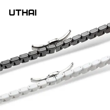 UTHAI C01 Keramikos 20mm dirželis žiūrėti 22mm žiūrėti juosta aukštos kokybės Watchbands