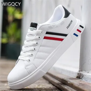 WIGQCY 2020 vyriški laisvalaikio bateliai maži balti bateliai studentų sporto banga batų kvėpuojantis laukinių korėjos mažai viršuje vyriški batai A14
