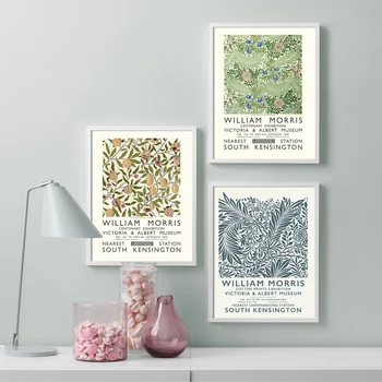 William Morris Augalų Vynmedžių Gėlės Lapai Sienos Meno Tapybos Drobės Šiaurės Plakatai Ir Spausdina Sienos Nuotraukas Gyvenimo Kambario Dekoro