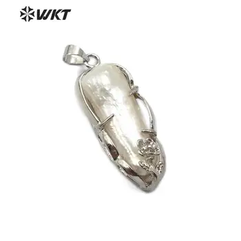 WT-JP160 WKT Gamtos Baroko Perlas Aukso Electroplated Pakabukas Moterų Mados Karoliai Pakabukas Papuošalai