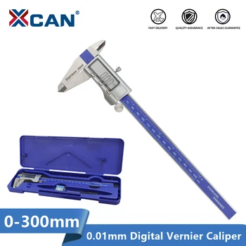 XCAN Skaitmeninis Vernier Suportas 0-150mm 0-200mm 0-300mm LCD Elektroninių Matuoklis, Matavimo Įrankiai, Nerūdijančio Plieno Apkabos