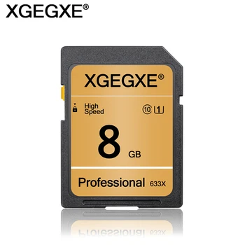 XGEGXE 64GB Fotoaparato Atminties Kortelę 32GB Class 10 Didelės Spartos 4GB 8GB 16GB UHS-1 Professinonal Flash Kortelės Kamera