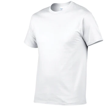 XS-XXL Medvilnės Marškinėliai Vyrams vientisos Spalvos Marškinėlius Gimnastikos Fitneso T-Shirt vyrams Minkštas Kvėpuojantis Viršūnes Tees Žmogus, Sportiniai Drabužiai