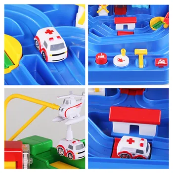 Švietimo Žaislas Skaidrus Nuotykių Žaidimas Lenktynių Geležinkelių Automobilio Modelį Lenktynių Vaikas Kelio Automobiliu Smegenų Žaidimas, Mechaninė Žaislai Vaikams